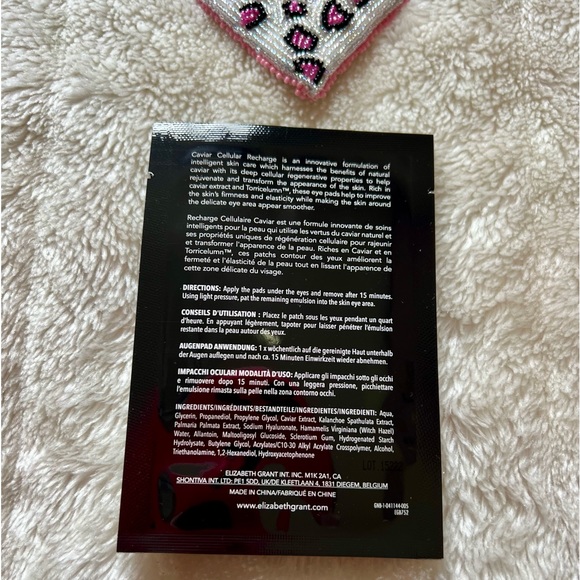 Elizabeth Grant Lot - Peptide Line Eraser / Caviar Eye Pads & Bonus Croco Bag - Picture 6 of 10